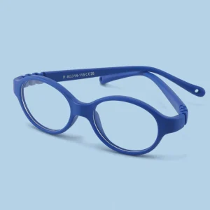 Blue Light Blocking Kids Eyeglass Frames for Myopia Flexible Ultralight TPEE Oval Frame