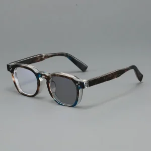 Blue Light Blocking Photochromic Glasses for Men with Oversized Square PC Frame and Ultra Light Gray Tint