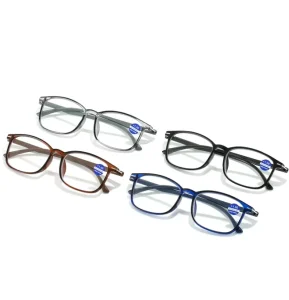 Blue Light Blocking Reading Glasses for Presbyopia Black Red and Blue Reading Glasses for Unisex