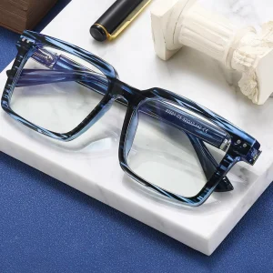 Blue-Light Square TR90 Eyeglass Frames