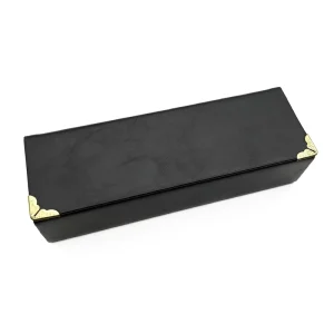 Blue PU Leather and Velvet Sunglasses Case
