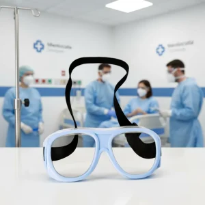 Blue X-Ray Lead Goggles PC Lead 0.5 Content CE Certified Class I Medical KX-9D