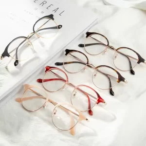Brand New Model Eye Glasses Frames High Quality Metal Acetate Eyewear Optical Frame for Women