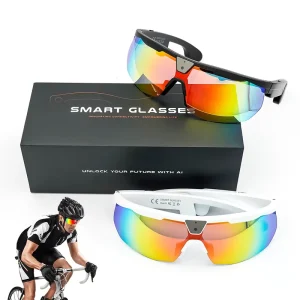 Bulk W640 AI Translation Smart Glasses 8MP Camera Video Recording Cycling Sunglasses Anti Shake Al Sports Shooting Smart Eyewear