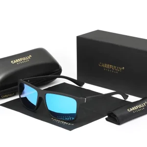 CAREFULLY Fashionable TR90 Blue Square Polarizing Eyewear Accessories Glass Goggles for Men Women Carefully Designed 730