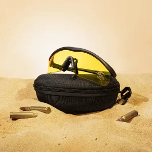 CE/ANSI-Certified Anti-Ballistic MIL Shooting Safety Glasses