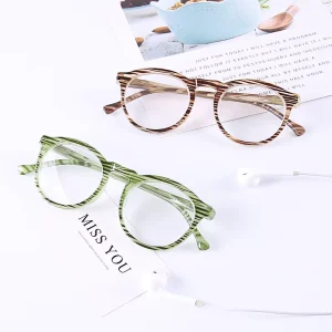CE BSCI-Certified Retro Round PC-Frame Unisex Reading Glasses