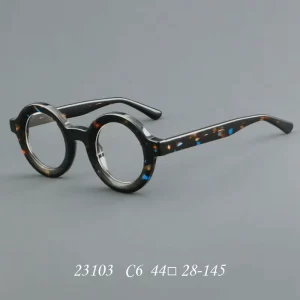 CE Custom Logo Solid Acetate Full-Rim Anti-Blue Light Reading Glasses Frame