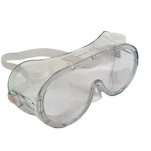 CE EN166 Certified Transparent Anti Fog Safety Goggles Anti UV PC Lens Soft PVC Frame Full Frame Design for Eye Protection