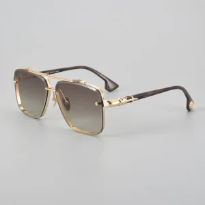 CH8239 Rectangular Lens Marble Color Black Brown Blue Pilot Riding Fashion Street Women Big Mens Designer Sunglasses