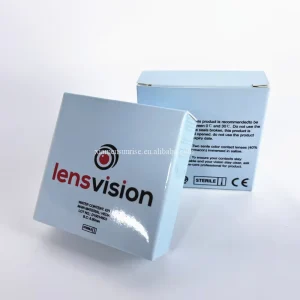 CMYK Printing Customized Colored Contact Lenses Boxes Colored Contact Lenses Packaging