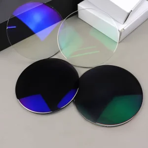 CR39 1.56 Photochromic Grey HMC Coating Resin Optical Lenses Blue Single Vision Spectacle Lenses