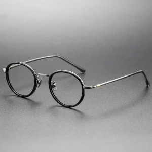 CS120TS New Fashion Japanese Design Custom logo Women Luxury Round Eyeglasses Optical Glasses Eye Glass Eyeglass Frames