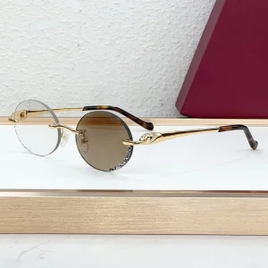 CT0927 Cross border European American Retro Leopard Color Changing UV400 Rimless Frameless Unisex Multi use Fashion Sunglasses