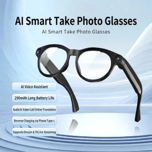 CY05 Portable AI Smart Glasses Support Real time Translation AI Talk HD Video Recording Live Streaming Smart Eyewear