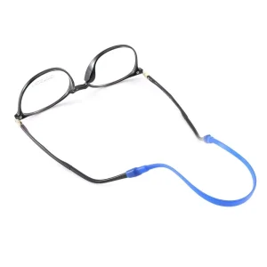 Candy-Colored Anti-Slip Elastic Silicone Sports Sunglasses Lanyard Strap