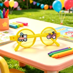 Cartoon Car Soft PVC Eyeglass Charms for Sunglasses and Eyewear Detachable Decorative Charms for Kids and Adults