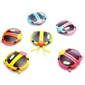 Cartoon Eyeglasses Animal Model Cool Children Funny Folding Sun Glasses Cute Ladybird Eyewear Boys Girls Kids Sunglasses