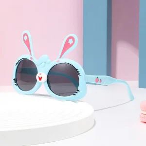 Cartoon Rabbit TPEE Polarized Kids Sunglasses for Girls