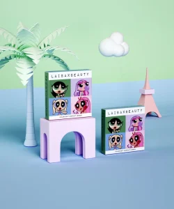 Cartoon Style Angel Stitch Kids Party Cube Gift Boxes Gold Foil Printed Corrugated Paper Candle Present Favors Contact Lenses