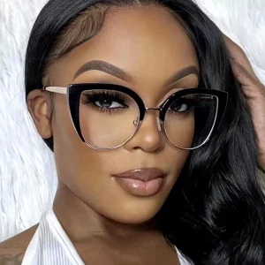 Cat-Eye Blue Light Blocking Glasses Clear Lens Women’s Eyewear
