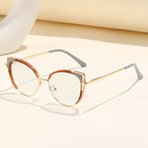 Cat-Eye Custom Logo TR90 Spring Hinge Optical Eyeglass Frames for Women