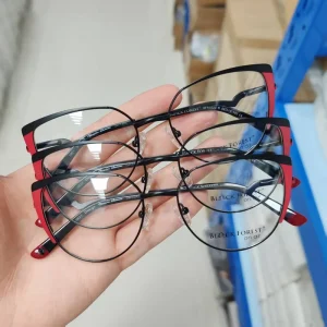 Cat Eye Metal Optical Frames High Quality Fashion Print Pattern Lens Durable Light Weight Women Mixed Stock Clearance Eyeglasses