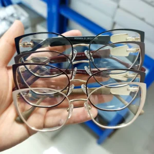 Cat Eye Metal Optical Frames High Quality Fashion Print Pattern Lens Durable Light Weight Women Mixed Stock Clearance Eyeglasses