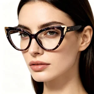 Cat Eye TR90 Optical Frames PC Material Blue Light Blocking Women’s Eyewear Custom Color