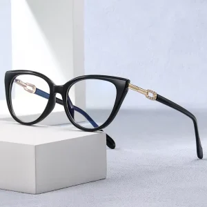 Cat-Eye TR90 Spring Hinge Anti Blue Light Optical Eyeglass Frames for Women