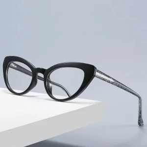 Cat-Eye Transparent Optical Eyeglass Frames Retro Vintage Classic Style