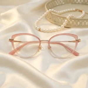 Cat Eye Ultra Thin Eyeglass Frames Blue Light Blocking