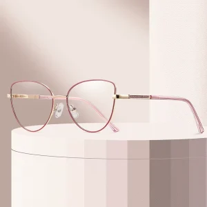 Cat Metal Blue Light Blocking Small Optical Myopia Eyeglass Frame