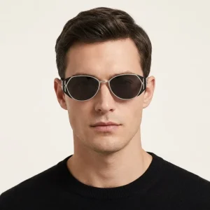 Cat’s Eye Sunglasses UV400 Full Frame Unisex Orange Gold White Outdoor