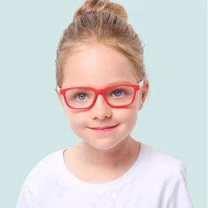 Child Computer Eyeglasses Soft Silica Gel Colorful Children Optical Frames Anti Blue Light Blocking Glasses Kids