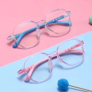 Children’s Big Square Soft Frame Anti-Blue Light Glasses