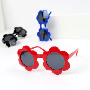 Children’s Flower Round Sunglasses UV-Resistant