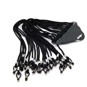Children’s Glasses Rope Anti Falling Reading Glasses Rope Fashionable Black Chain Accessories Printed Cotton Glasses Lanyard