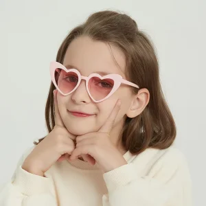 Children’s Heart-Shaped Sunglasses for Girls and Babies