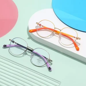 Children’s Metal Eyeglass Frames Anti-Blue-Ray