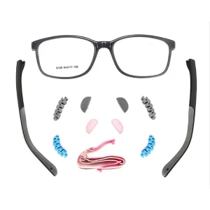 Children’s Soft Silica Gel Optical Frame Kids Clip on Eyewear Eyeglasses