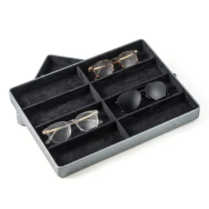 China Factory Modern Durable Stackable Metal Sunglasses & Eyewear Display Storage Tray with Customizable Options