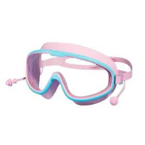 China Fashionable PC Large Frame UV Protection Anti Fog Waterproof Swim Goggles for Kids