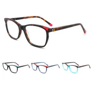 China Manufacturer Black Square Thick Acetate Optical Eyeglass Frames