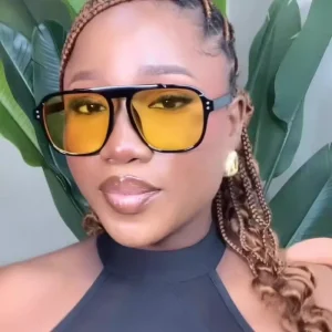 China Manufacturer Custom logo Men Women Summer Fashion Big square Frame Yellow Lenses Shades Sunglasses