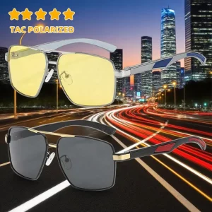 China Manufacturer High Quality Custom Logo Men’s Anti Glare Night Vision Polarized Driving Glasses Sunglasses