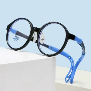 China Simple Design Eyewear Children Optical Frames Flexible Soft Kids Glasses