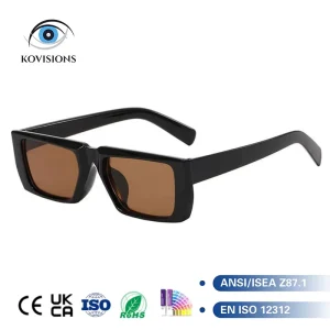Chunky Rectangle Black Oversized Sunglasses for Men and Women Bold Thick Frame UV400 Daily Driving Shades