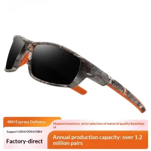 Classic Camo Polarized Sun Glasses Men Cycling Hiking Sunglasses Outdoor Sport Eyewear Riding Driving Windproof Shades Male
