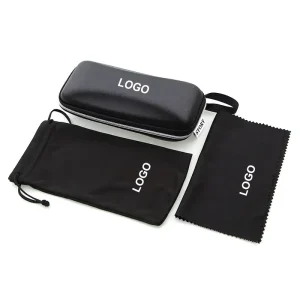 Classic Cloth Sunglasses Case with Zip Closure and Eyeglasses Storage Pouch